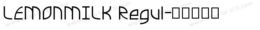 LEMONMILK Regul字体转换